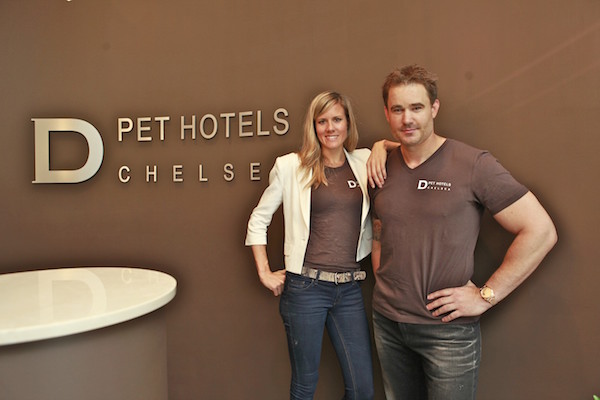 D Pet Hotels Chelsea co-owners Kerry Brown and her husband, Chris Skowlund. File photo courtesy D Pet Hotels Chelsea.