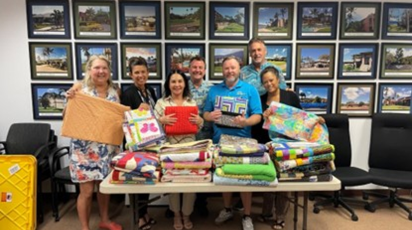 SunRiver Sends Quilts to Maui